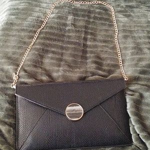 Celine Dion clutch bag with gold strap, new!!!!